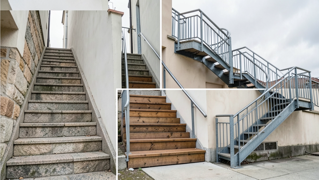 Rodzaje schodów zewnętrznych