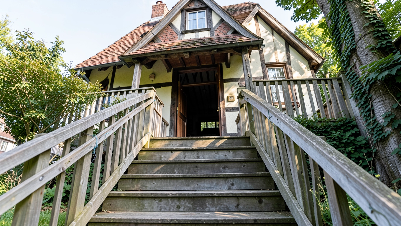 Schody do domku holenderskiego