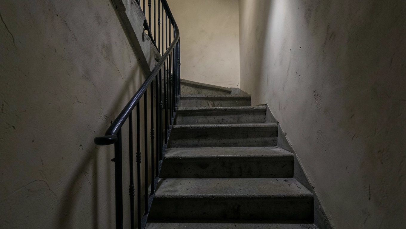 Schody do piwnicy wewnętrzne