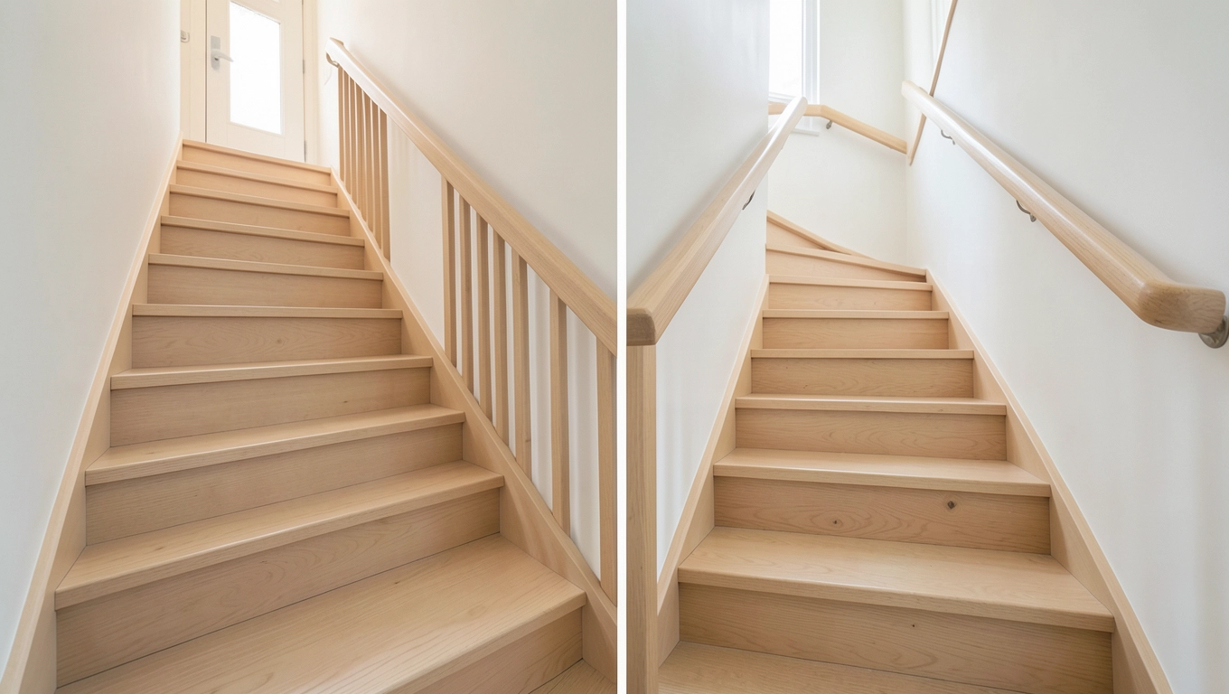 Schody jednobiegowe a dwubiegowe