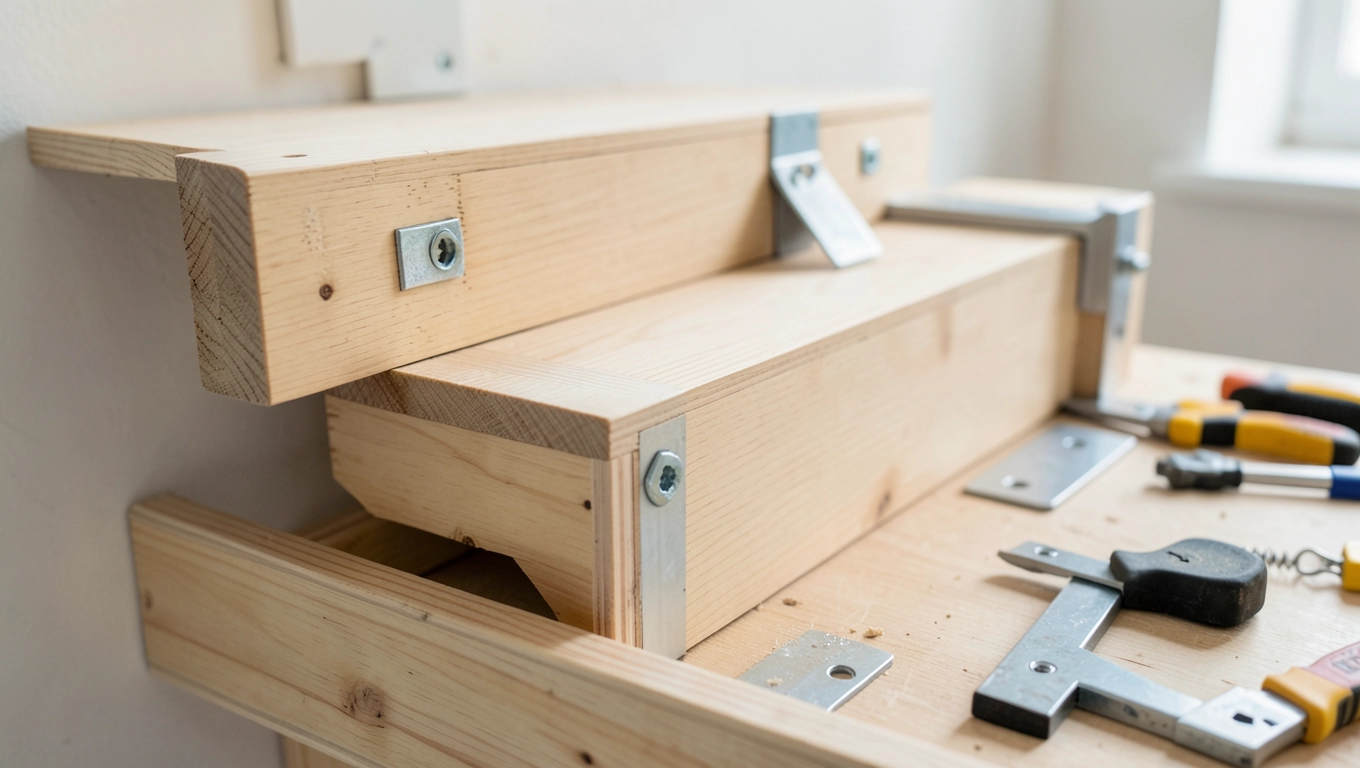 Schody półkowe montaż