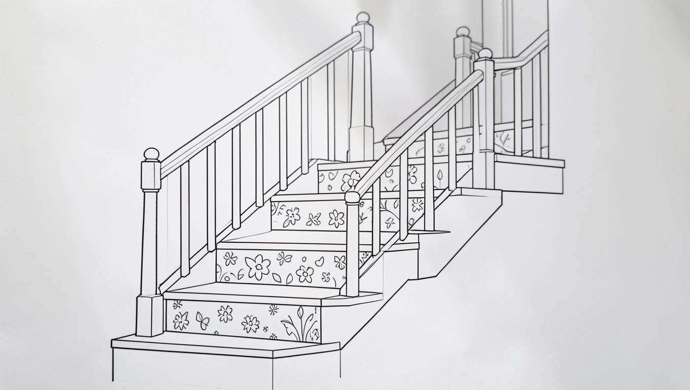 Schody rysunek dla dzieci