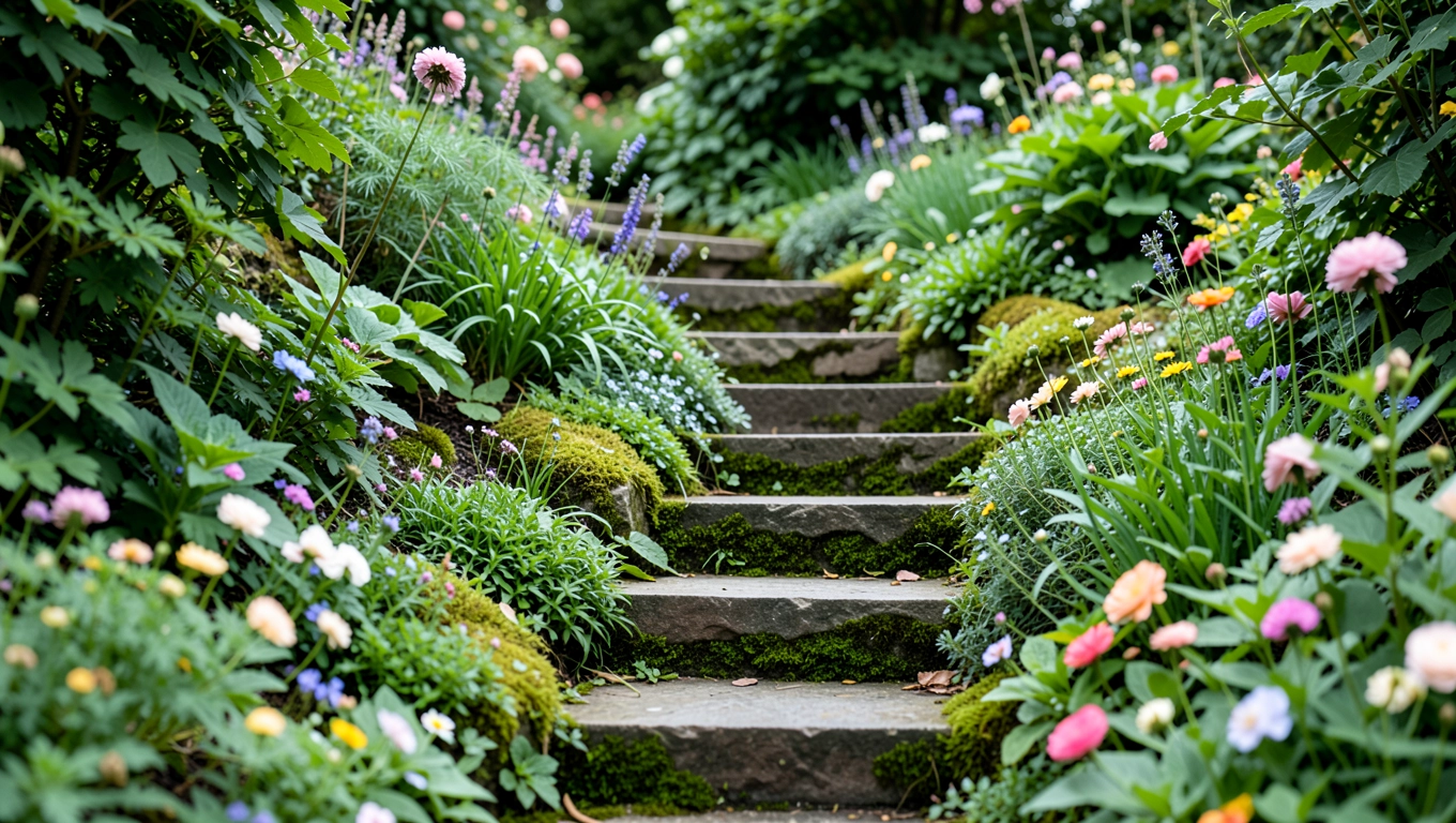 Schody w ogrodzie inspiracje