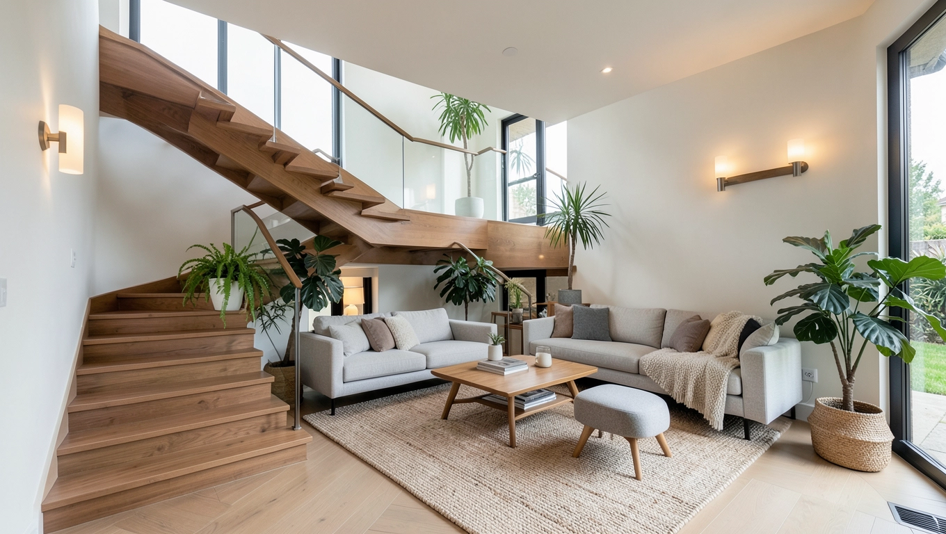 Schody w salonie aranżacje