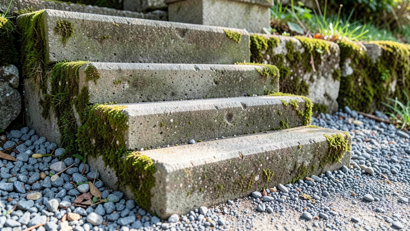 Schody z kostki betonowej