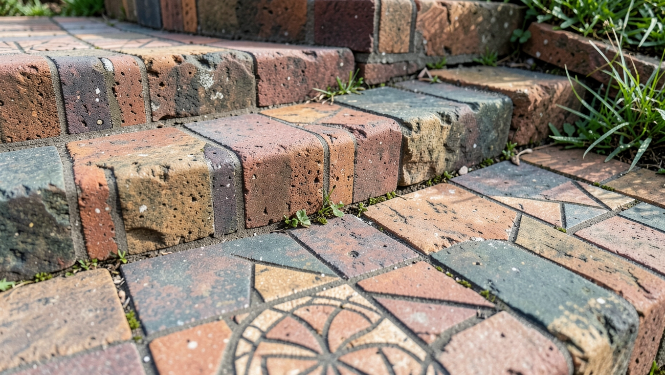 Schody z kostki brukowej wzory