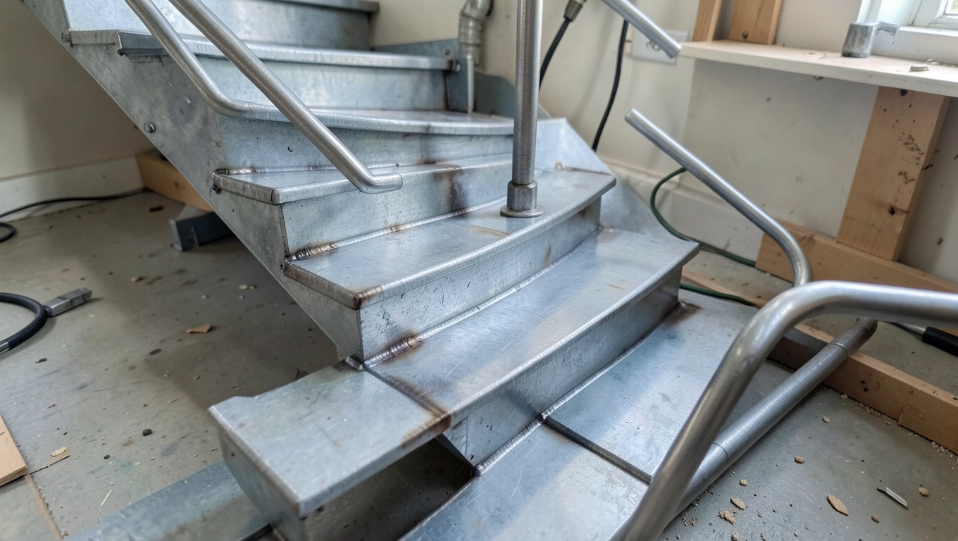 Schody zabiegowe metalowe jak zrobić