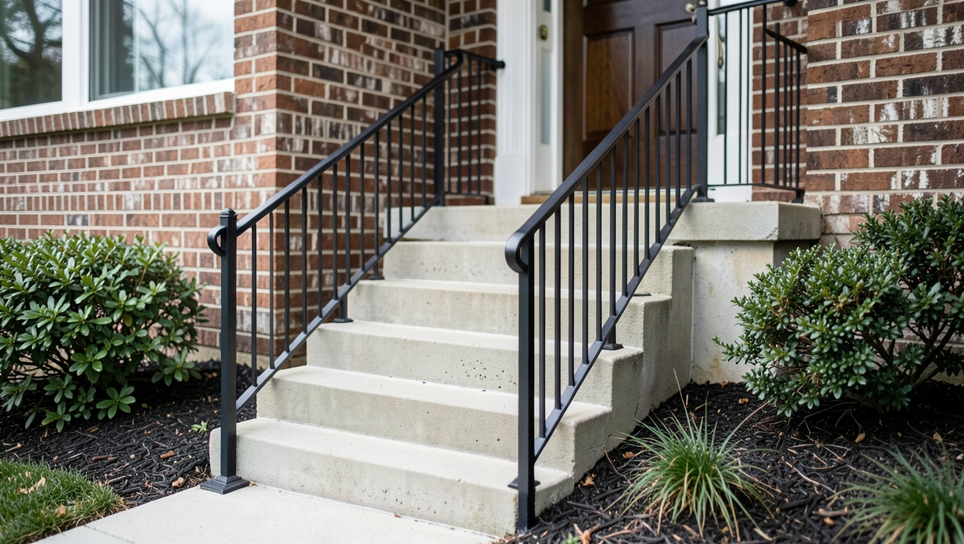 Schody zewnętrzne do domu jednorodzinnego