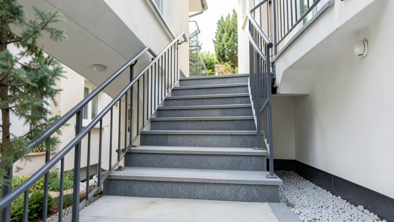 schody zewnętrzne wymagania techniczne