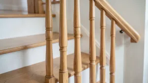 Barierki drewniane na schody dla dzieci