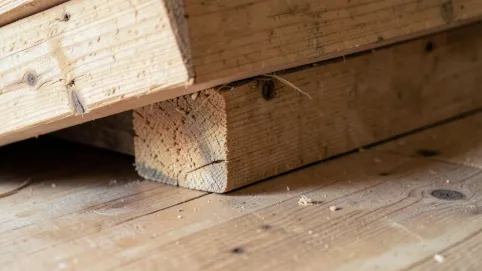 Belka pod deskami podłogi