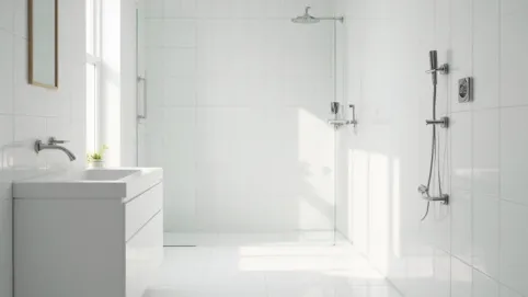 biała glazura do łazienki