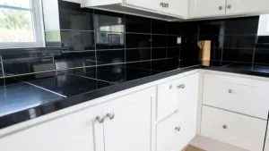 Biała Kuchnia Czarny Blat Jakie Płytki