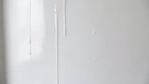 Biała żywica na ścianę