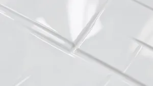 Białe płytki 3D do kuchni