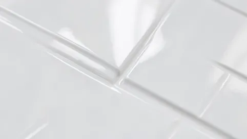 Białe płytki 3D do kuchni