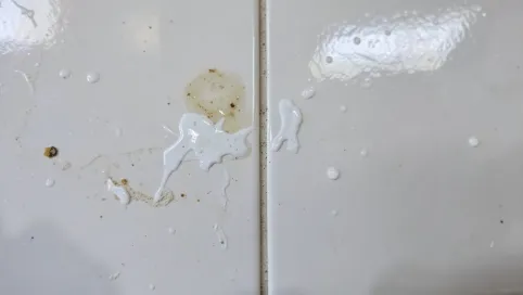 Białe zacieki na płytkach