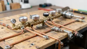 budowa rozdzielacza do ogrzewania podłogowego