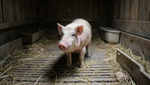 chlewnia na płytkiej ściółce