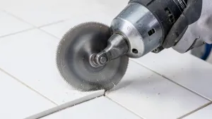 cięcie glazury szlifierką kątową