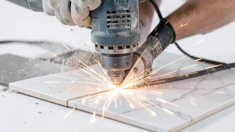 cięcie gresu szlifierka kątowa