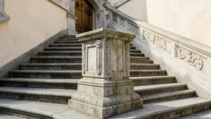 Cokół przy schodach