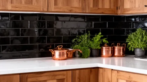 czarna glazura do kuchni