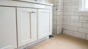 Czy Układać Płytki Za Szafkami W Łazience