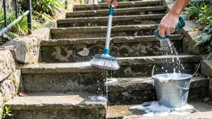 Czym czyścić schody zewnętrzne