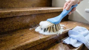 Czym czyścić zabrudzone schody drewniane