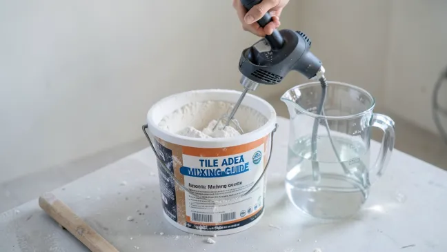 Czym mieszać klej do płytek