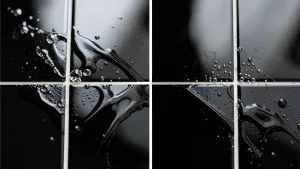 Czym myć czarne kafelki z połyskiem