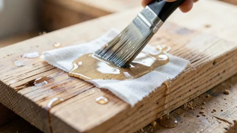 Czym odtłuścić drewno przed klejeniem