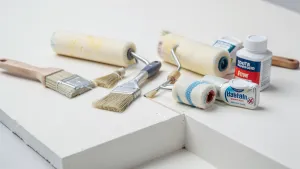 Czym pomalować płytki gipsowe