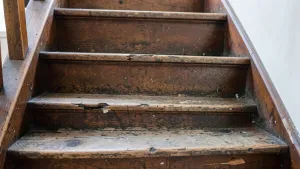 Czym pomalować stare schody drewniane