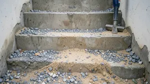 Czym wyrównać schody na zewnątrz