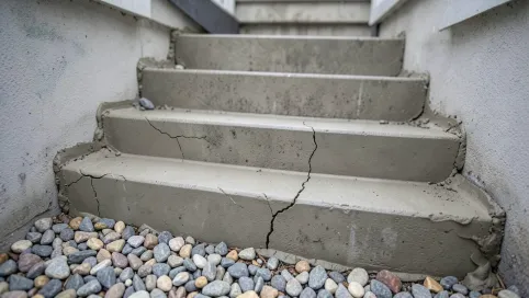 Czym wyrównać schody zewnętrzne