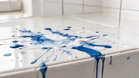 czym zmyc farbe z kafelek