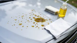 Czym zmyć żywicę z samochodu