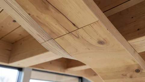 Dach z drewna klejonego warstwy