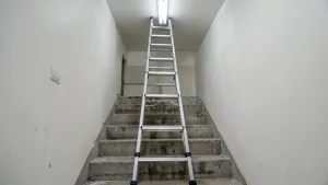 Drabina do malowania klatki schodowej