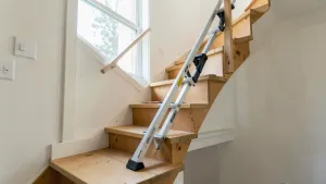 Drabina na schody z podestem