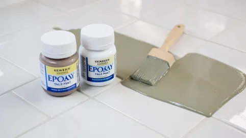 Dwuskładnikowa farba do malowania płytek na bazie żywicy epoksydowej