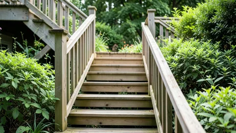Gotowe schody do ogrodu