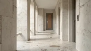 Gres na ścianę w przedpokoju