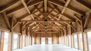 Hala z drewna klejonego cena