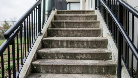 Ilość stopni w biegu schodów zewnętrznych