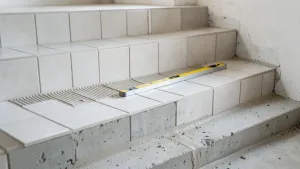 jak położyć płytki na schodach