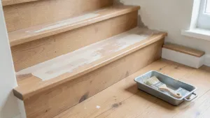 jak pomalować drewniane schody