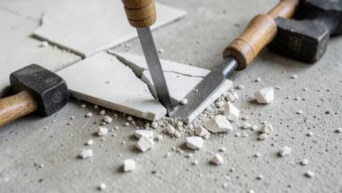 Jak skuć kafelki z podłogi